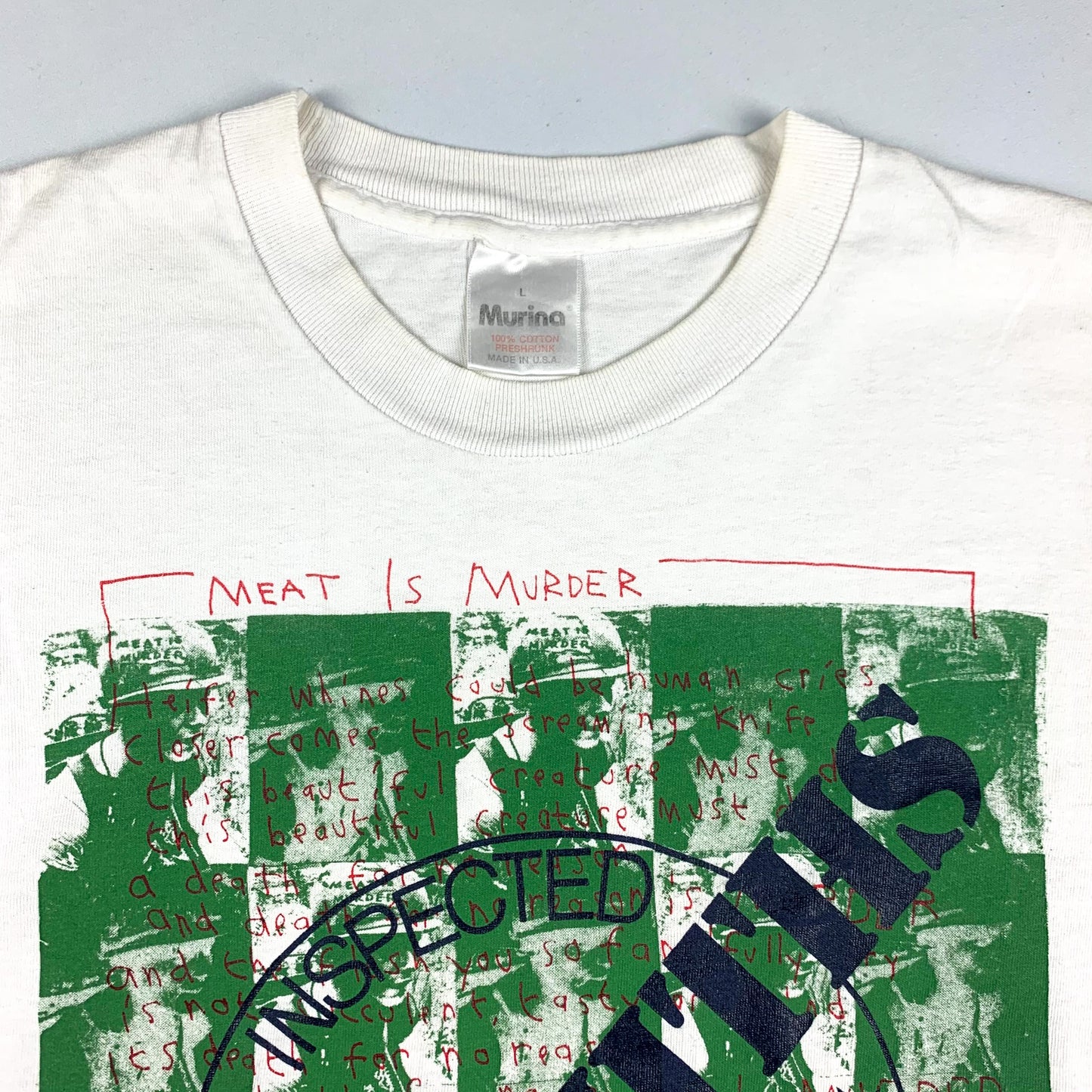 90s The Smiths Meat is Murder 'USDA Stamp' (L)