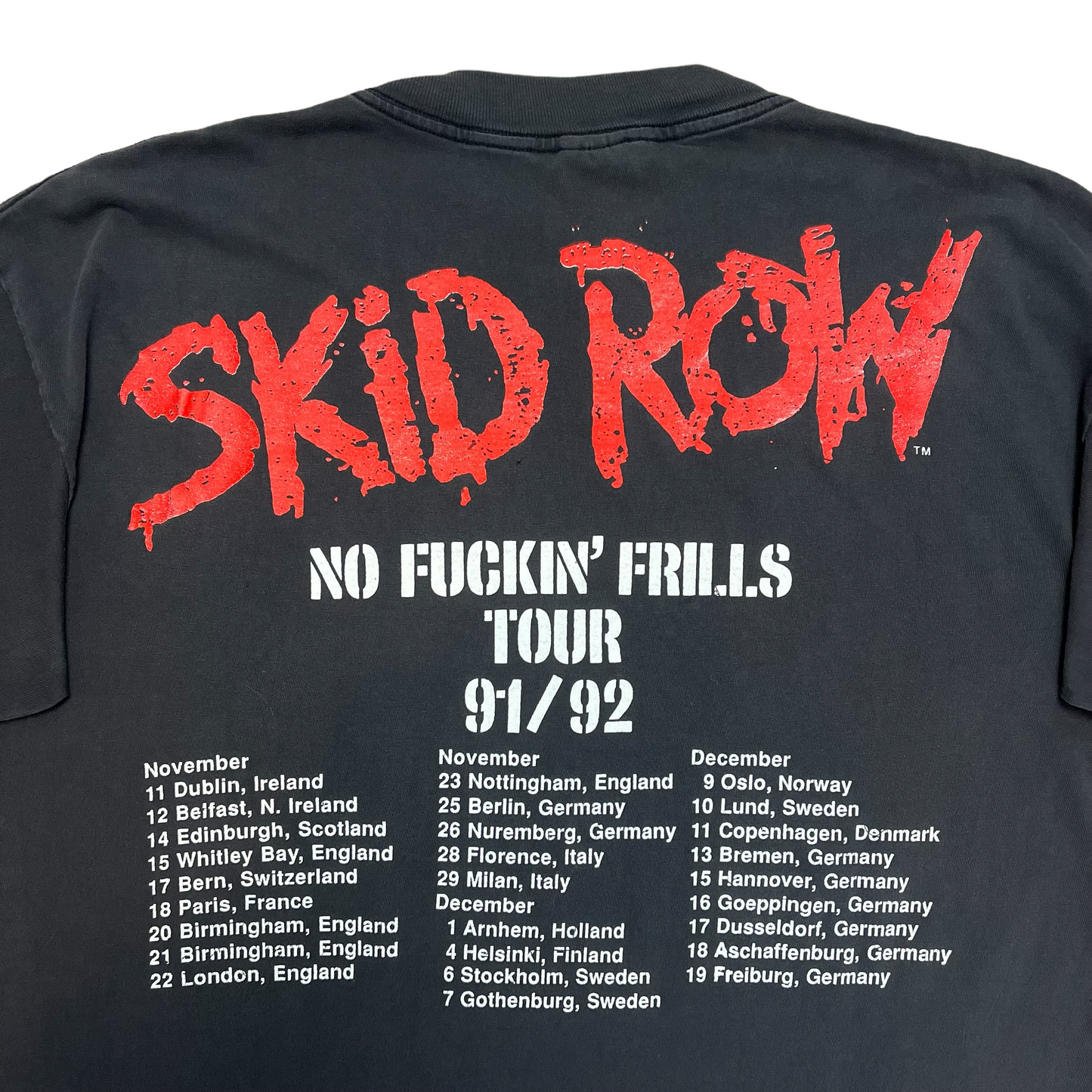 1991/1992 Skid Row 'No Fuckin' Thrills' (XL)