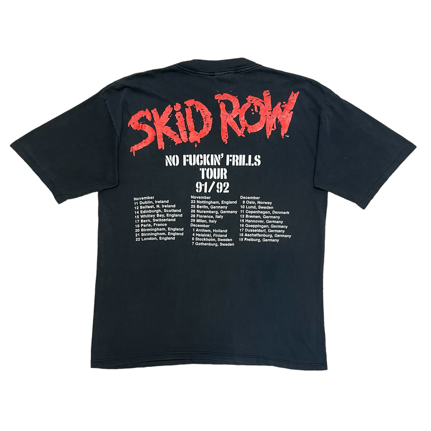 1991/1992 Skid Row 'No Fuckin' Thrills' (XL)