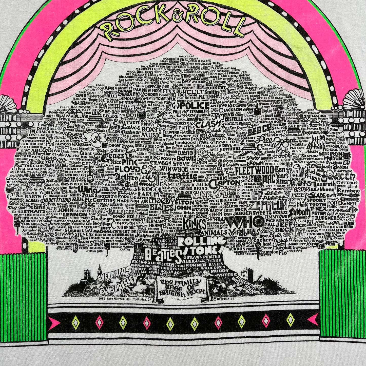 1989 Rock 'N' Roll Family Tree (L/XL)