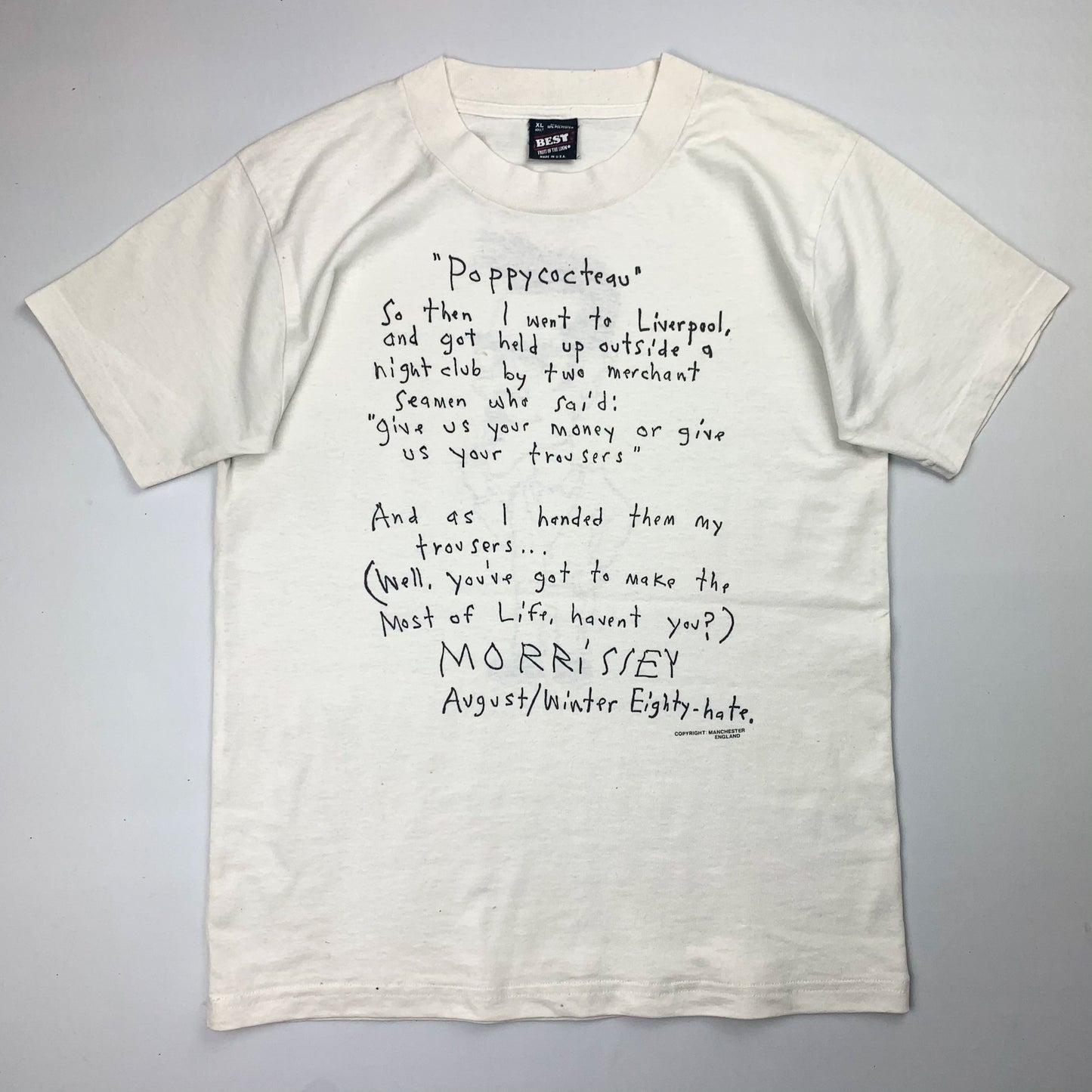 1988 Morrissey 'Poppycocteau' (S/M)