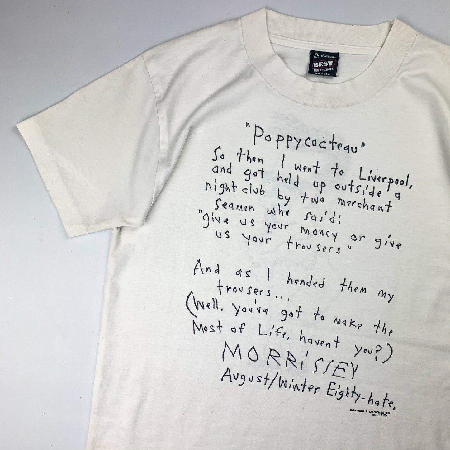 1988 Morrissey 'Poppycocteau' (S/M)