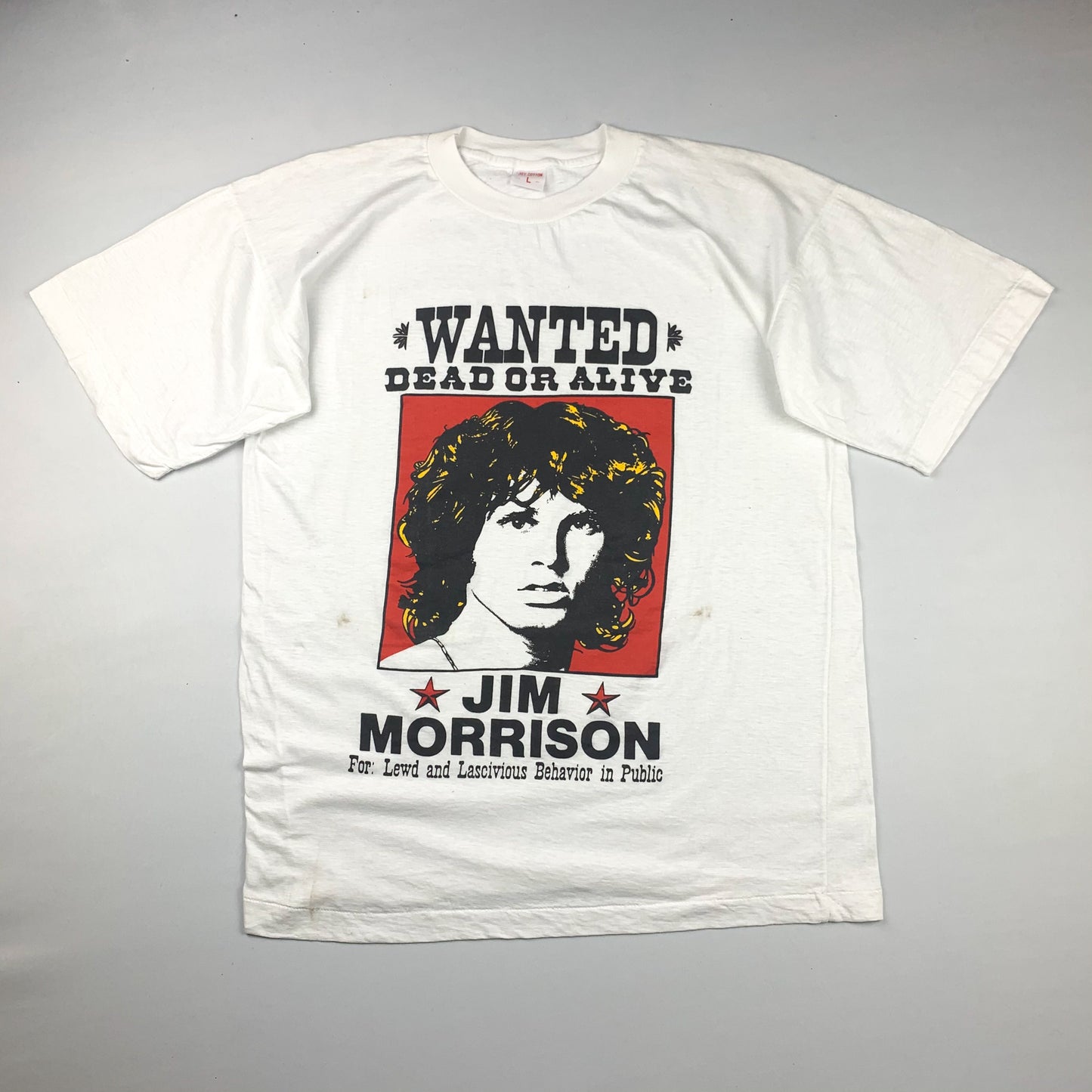 Late 80s/Early 90s Jim Morrison 'Wanted Dead or Alive' (M/L)