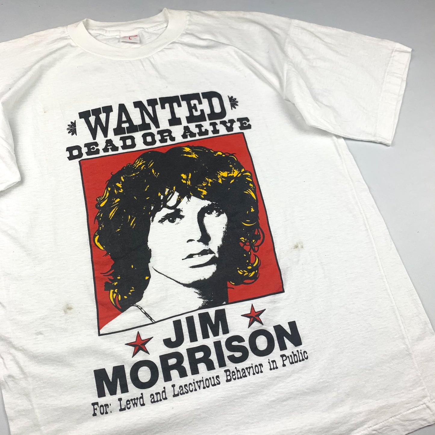 Late 80s/Early 90s Jim Morrison 'Wanted Dead or Alive' (M/L)