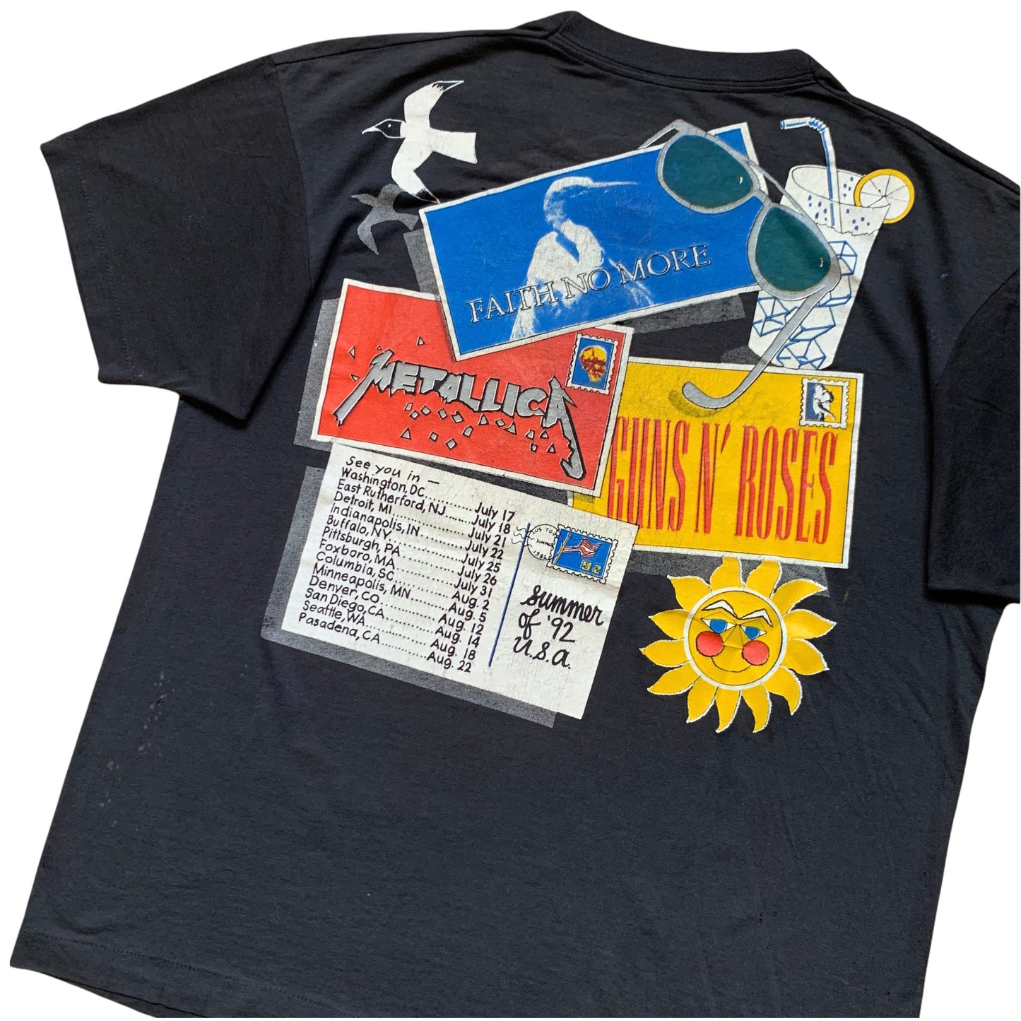 1992 Guns N Roses/Metallica/Faith No More 'Summer Tour' (M/L)